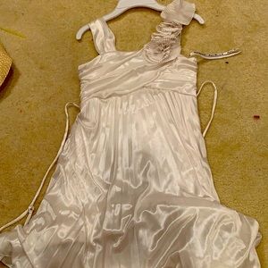 Girls, size 10, white dress